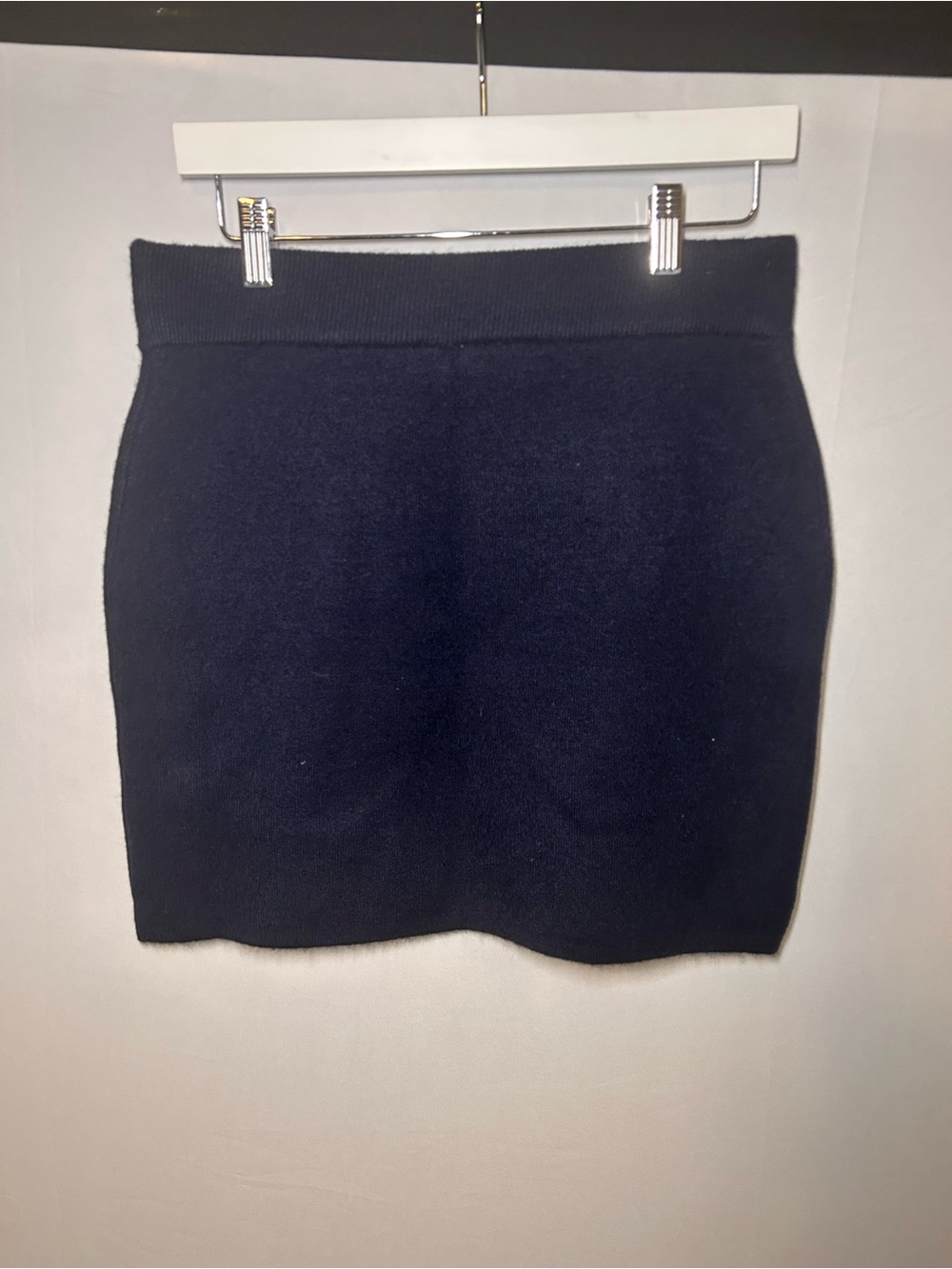 TWIK By Simons Navy Knit Pull-on Mini Skirt - Size M - Picture 5 of 6